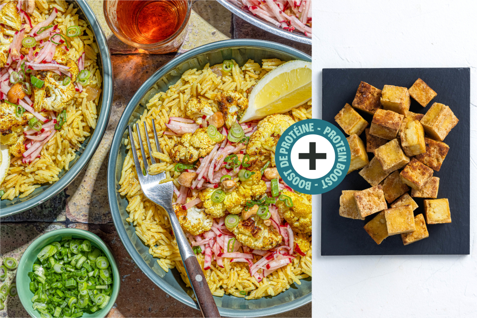 Protein Boost | Tofu, Caramelized Onion & Cauliflower Biryani