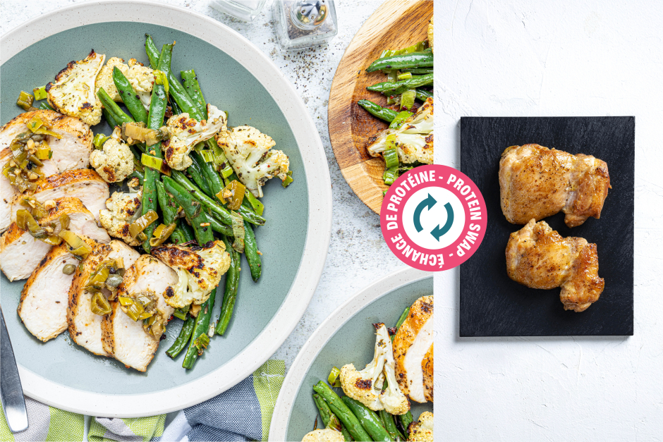 Protein Swap | French-Style Chicken Thighs with Warm Tarragon Vinaigrette