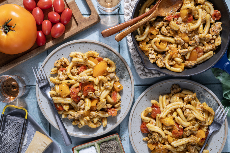Quick Ground Pork Fresh Gemelli