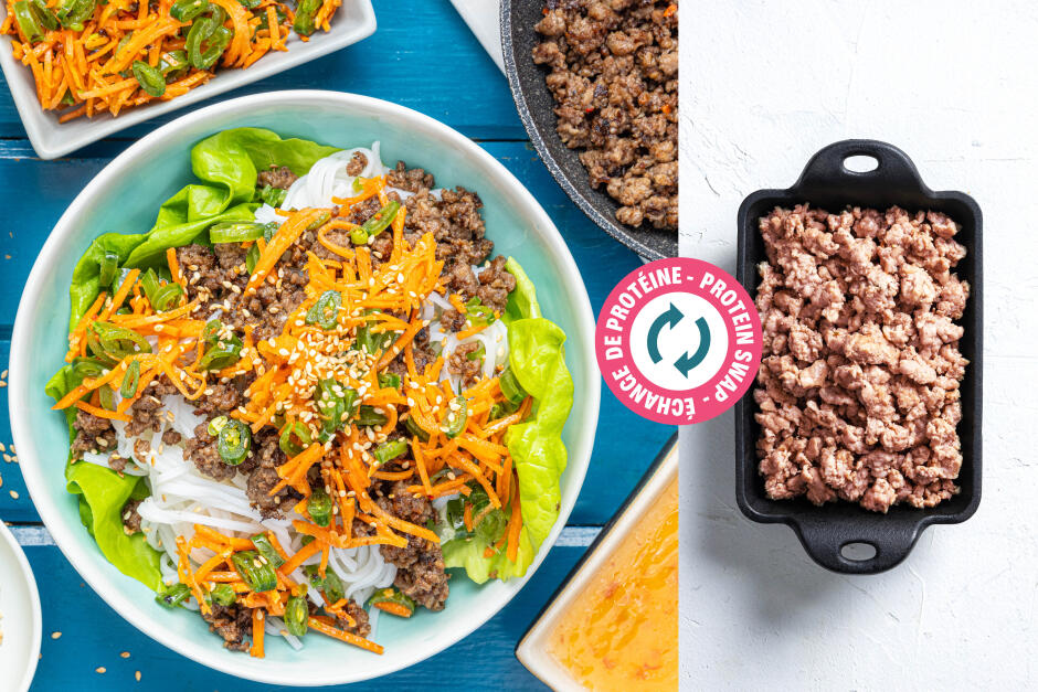 Échange de protéine | Bols de nouilles vietnamiens au porc
