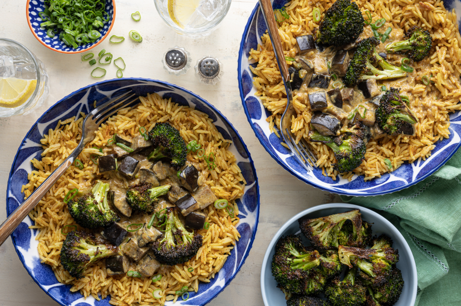 Vegan Fried Eggplant Curry