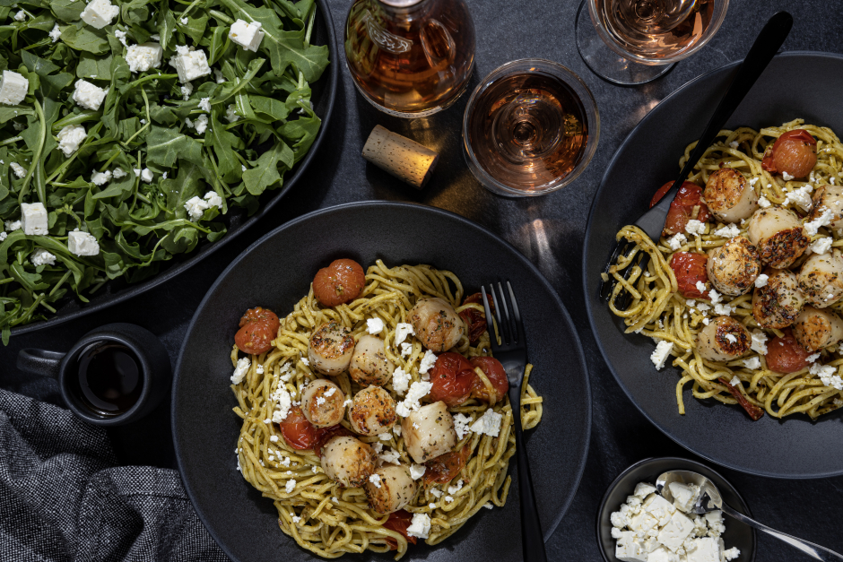 L’Artisan: Seared Scallops over Spaghetti Alla Chitarra