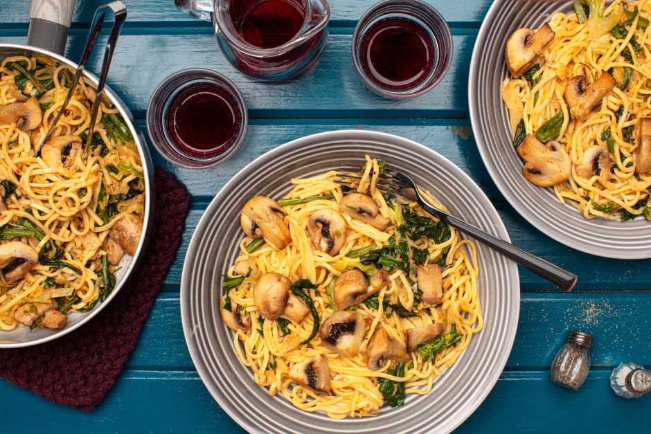 Creamy Mushroom & Miso Spaghetti