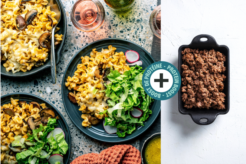 Protein Boost | Creamy Beef, Mushroom & Mozzarella Skillet Mafalda