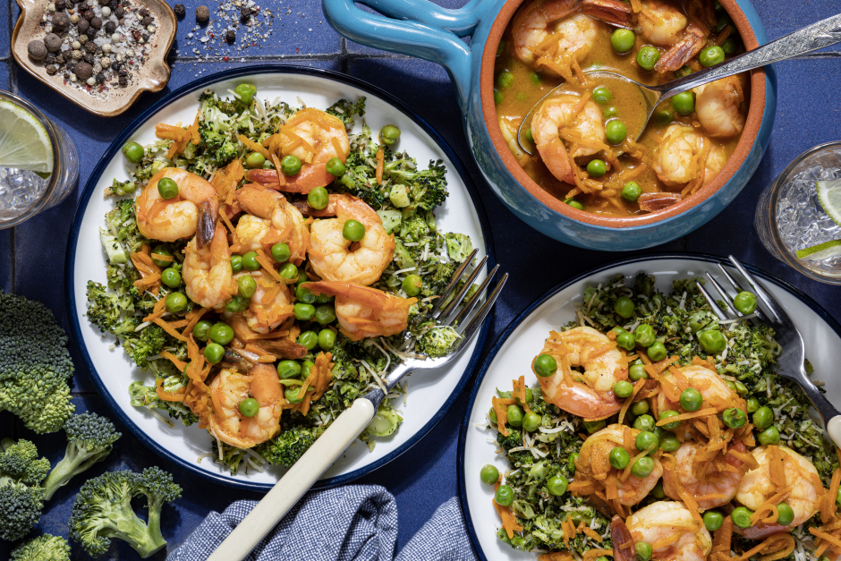 Calorie-Wise: Shrimp Yellow Curry with Almond Butter