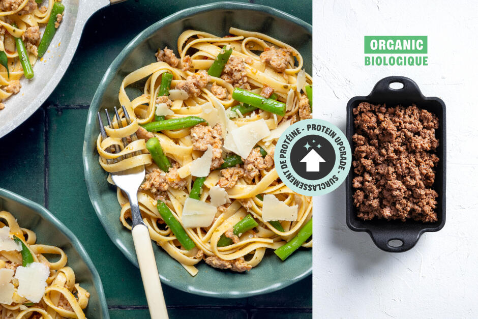 Protein Upgrade | Meaty ORGANIC Beef Fettuccine