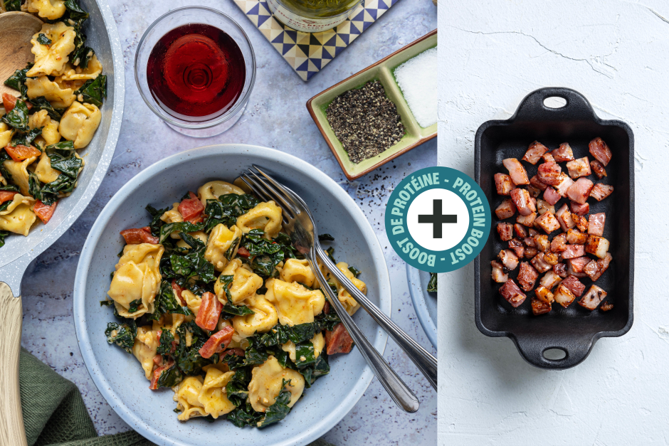 Protein Boost | Creamy Tortellini & Pancetta