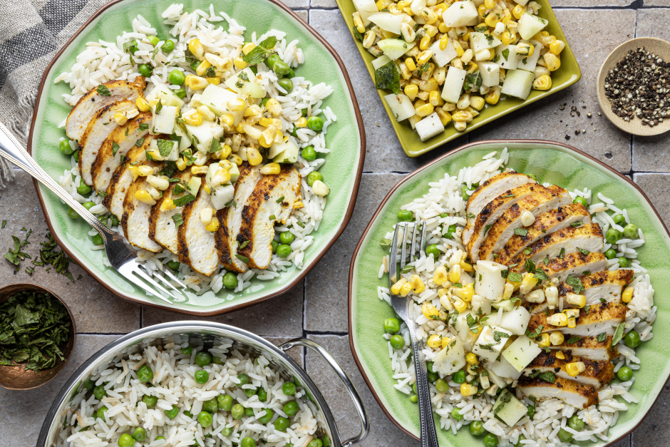 Poitrines de poulet à l’indienne