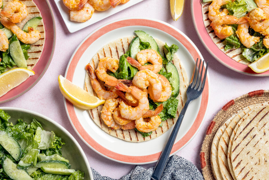 Grilled Shrimp Scampi Tacos