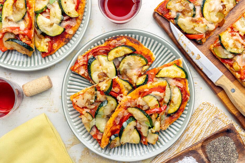 Cheesy Caramelized Onion Flatbreads