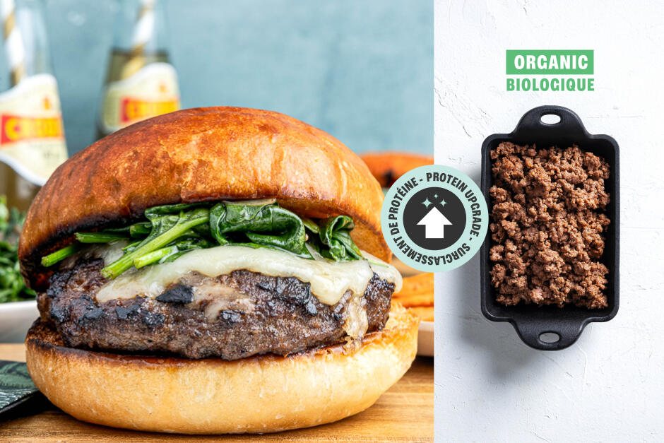 Protein Upgrade | French Onion ORGANIC Beef Cheeseburgers