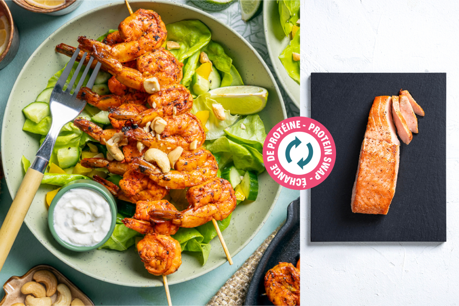Protein Swap | Quick Grilled Tandoori Salmon Bowls