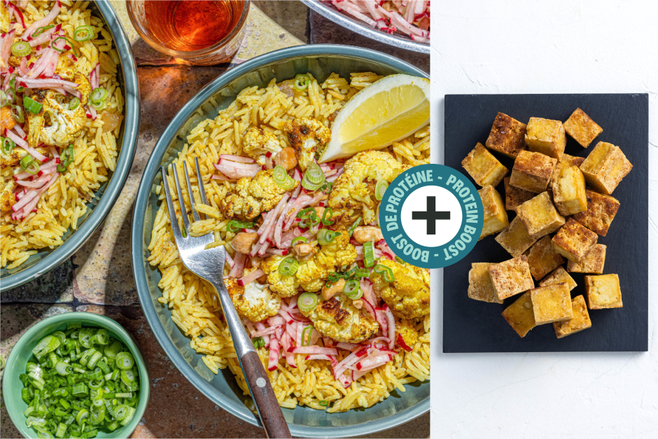 Protein Boost | Tofu, Caramelized Onion & Cauliflower Biryani