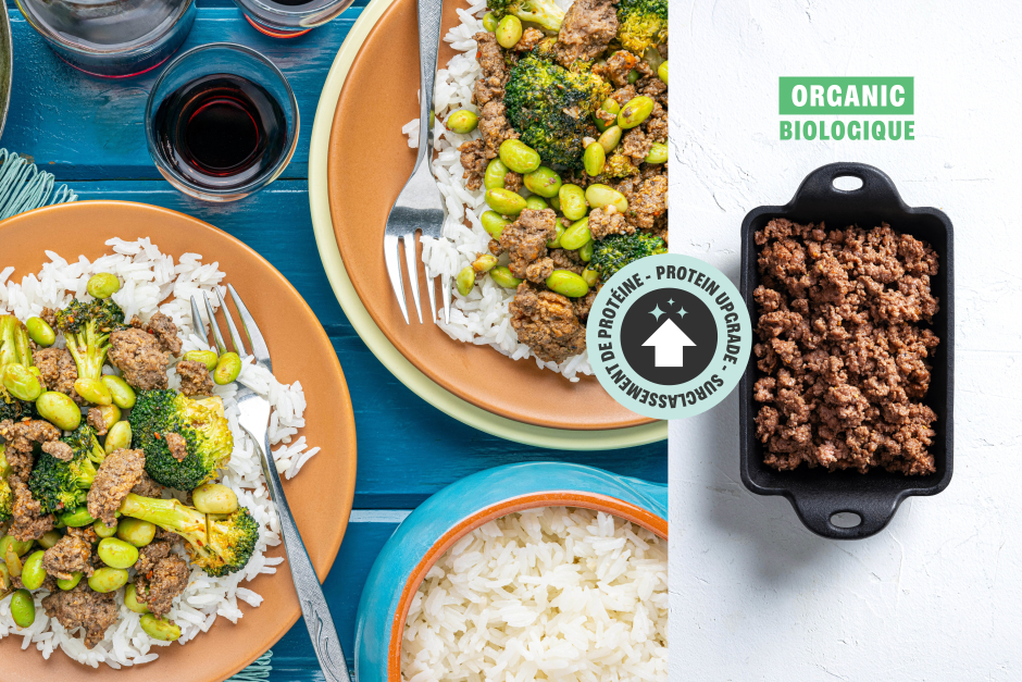 Surclassement de protéine | Sauté de bœuf haché BIO miel-tamarin