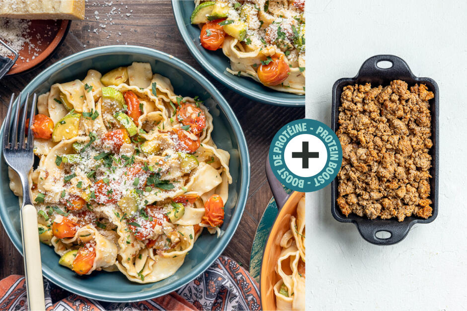 Protein Boost | Quick Tomato Butter Mafaldine with Chorizo