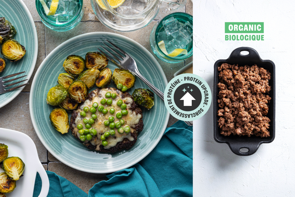 Protein Upgrade | Carb-Wise: Cheesy ORGANIC Beef Patties