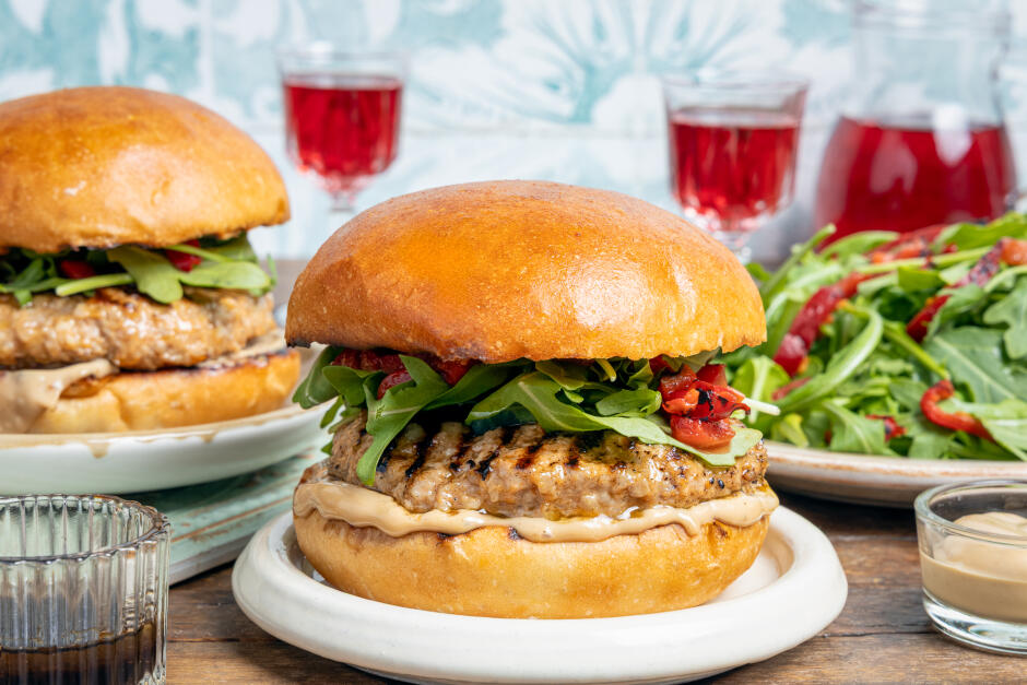 BBQ Italian Sausage Burgers