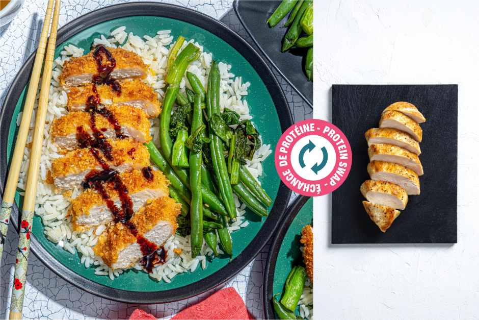 Échange de protéine | Poulet tonkatsu