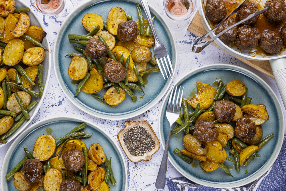 Maple-Glazed Beef Meatballs