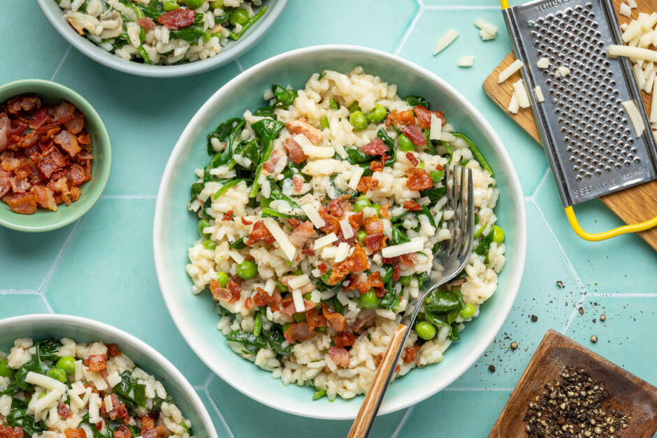Bacon 'n' Greens Risotto