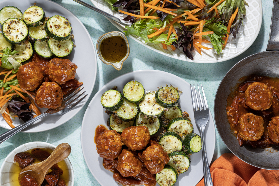 Keto: Pork Meatballs in Sun-Dried Tomato Sauce