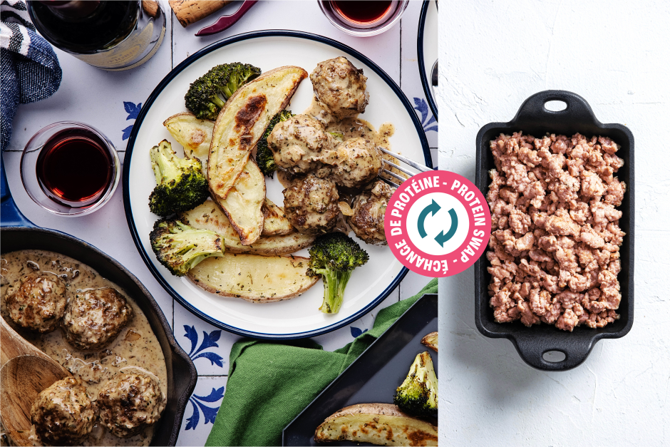 Protein Swap | Creamy Swedish-Style Pork Meatballs