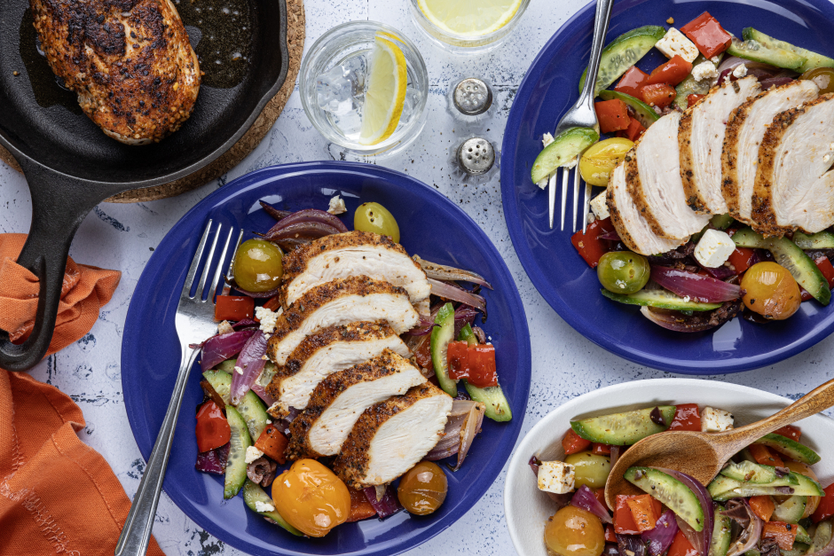 Carb-Wise: Savoury Greek-Inspired Chicken Breasts