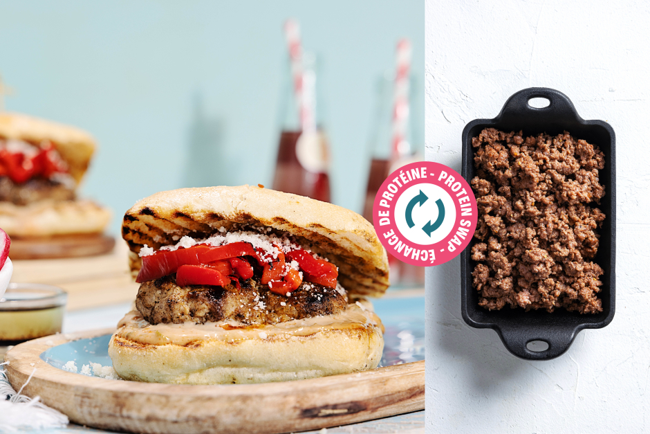 Protein Swap | Beef ’n’ Grana Padano Burgers