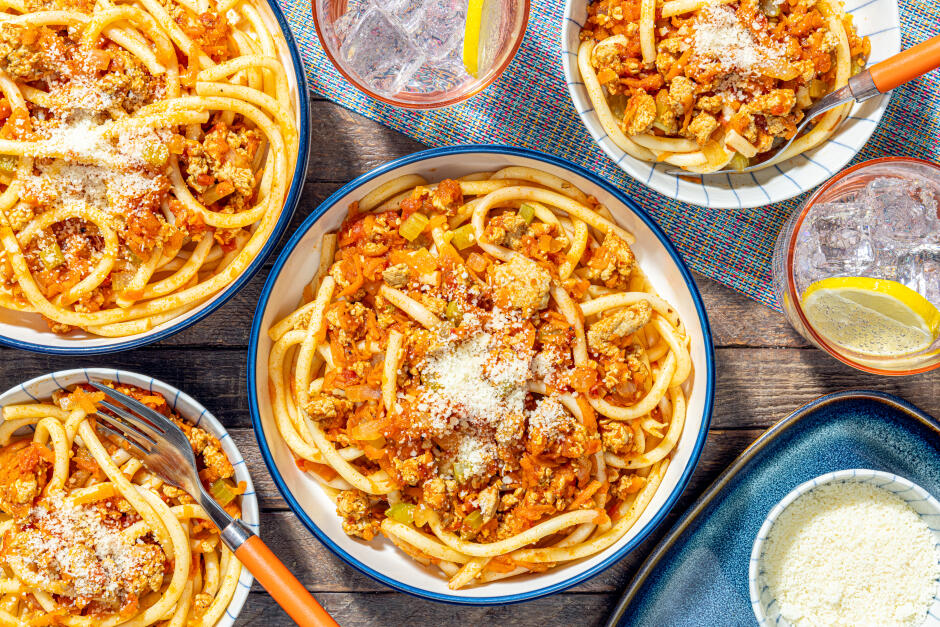 Bolognaise de porc aux légumes discrets