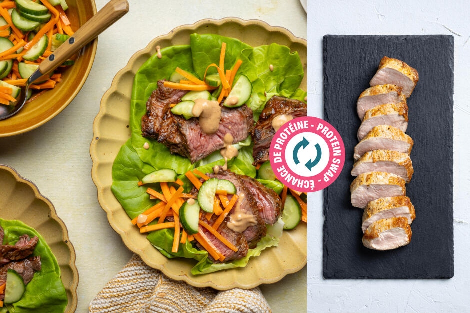 Protein Swap | Seared Pork Lettuce Wraps