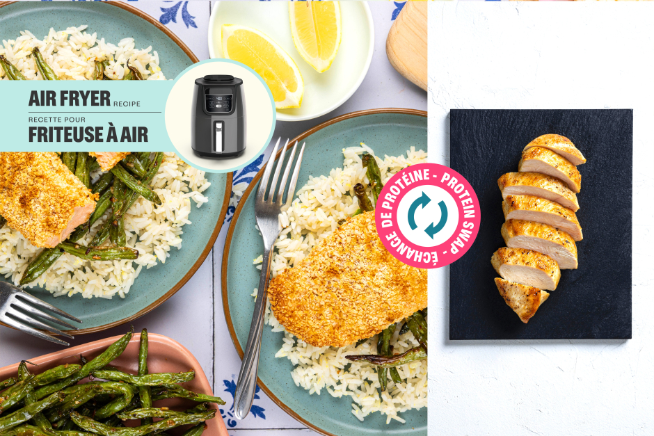 Protein Swap | Air Fryer Crispy Parmesan-Panko Chicken