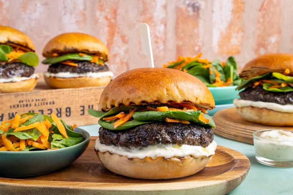 Burgers de bœuf caribéens