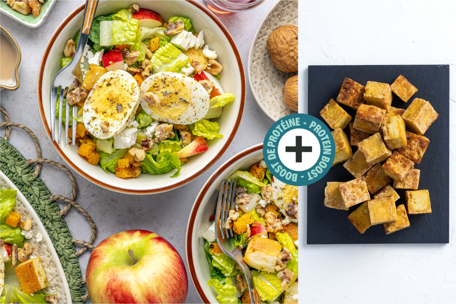 Protein Boost | Crispy Crunchy Tofu & Roasted Squash Cobb Salad