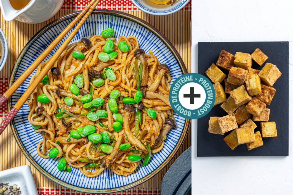 Protein Boost | Tofu & Shimeji Mushroom Chow Mein