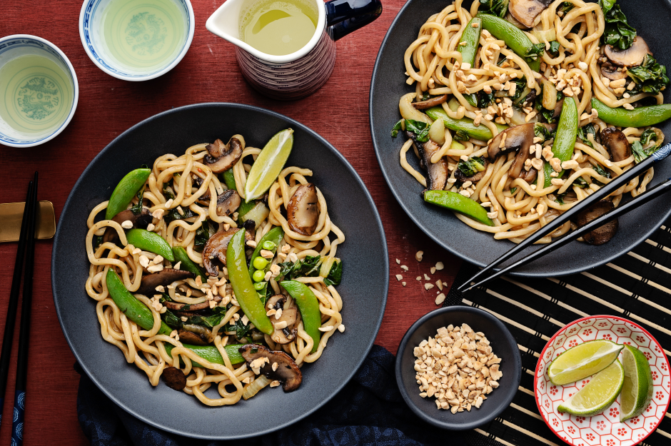 Vegan Teriyaki Noodle Bowls