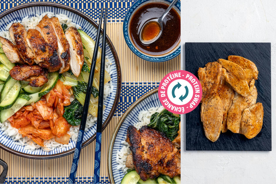 Protein Swap | Chicken Bibimbap Bowls