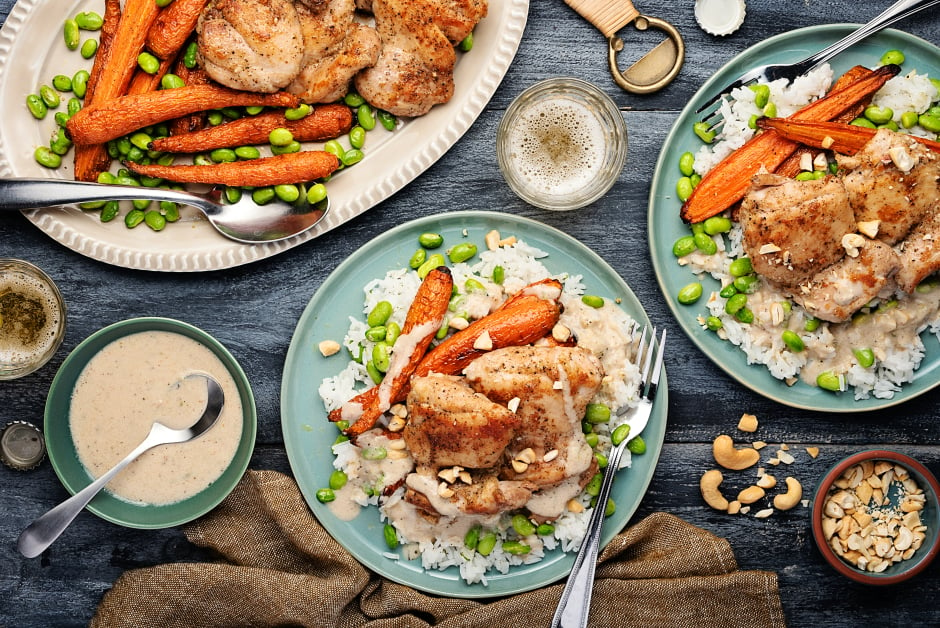 Indian-Spiced Chicken with Coco-Cashew Sauce