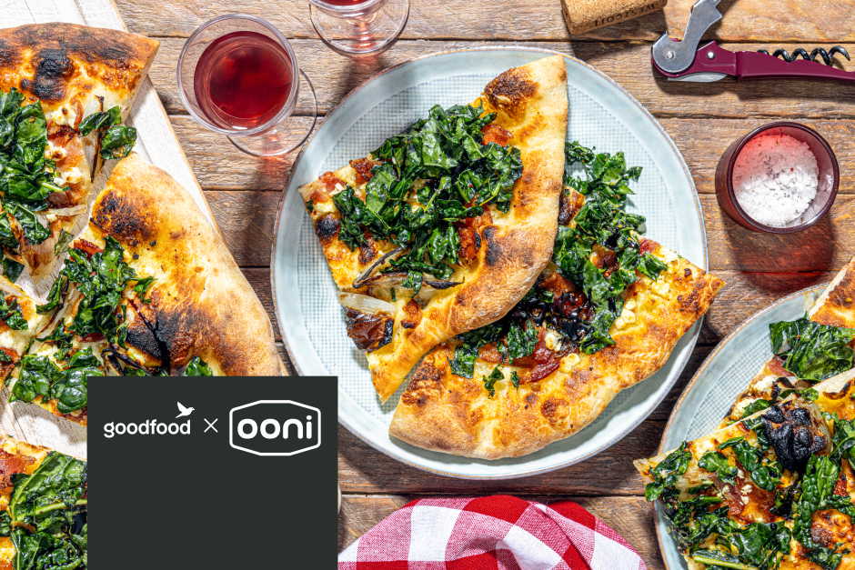 Goodfood x Ooni: Pizzas au fromage de chèvre et bacon fumé