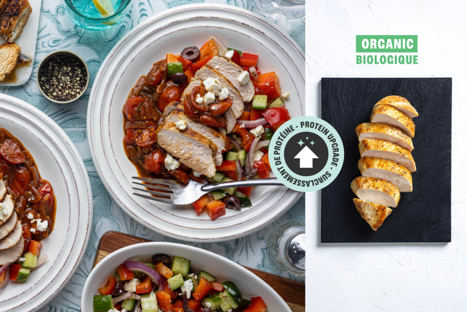 Protein Upgrade | Rustic Seared ORGANIC Chicken Breasts & Burst Cherry Tomatoes