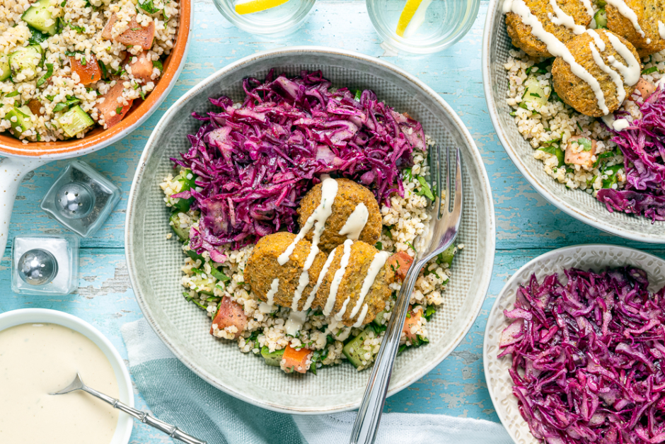 Quick Falafel Bowls