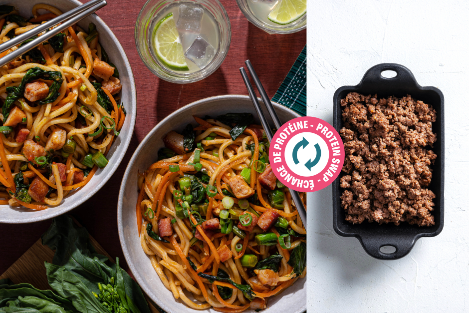 Protein Swap | Speedy Ground Beef Chow Mein