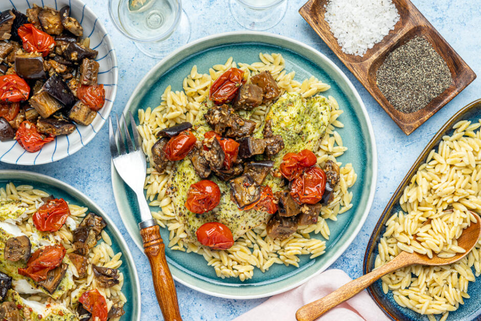 Poisson au pesto cuit au four