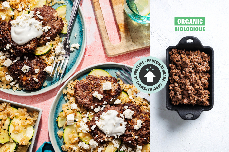 Protein Upgrade | Levantine ORGANIC Beef & Feta Kefta