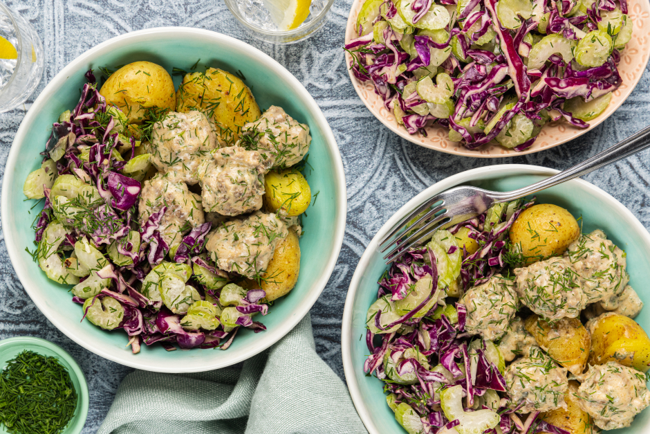 Creamy Dill Beef Meatballs