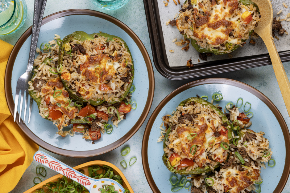 Cheesy Mexican-Style Beef Stuffed Peppers