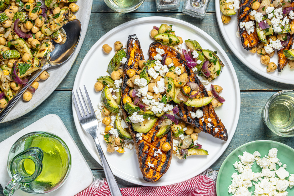 Grilled Za’atar Sweet Potatoes