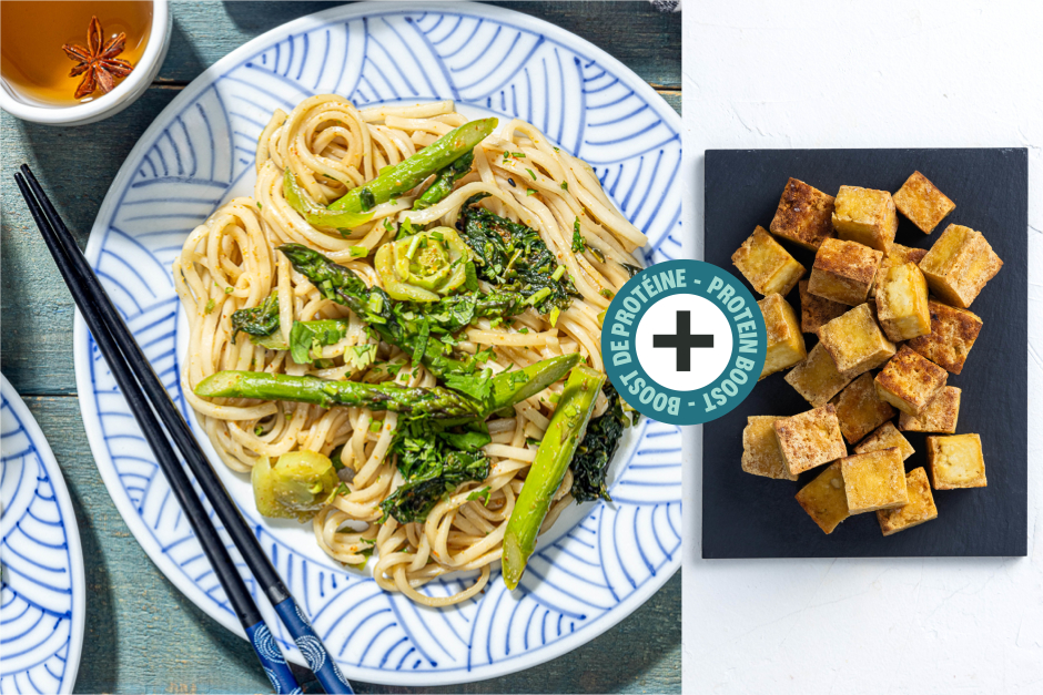 Boost de protéines | Nouilles japonaises au miso piquant avec tofu