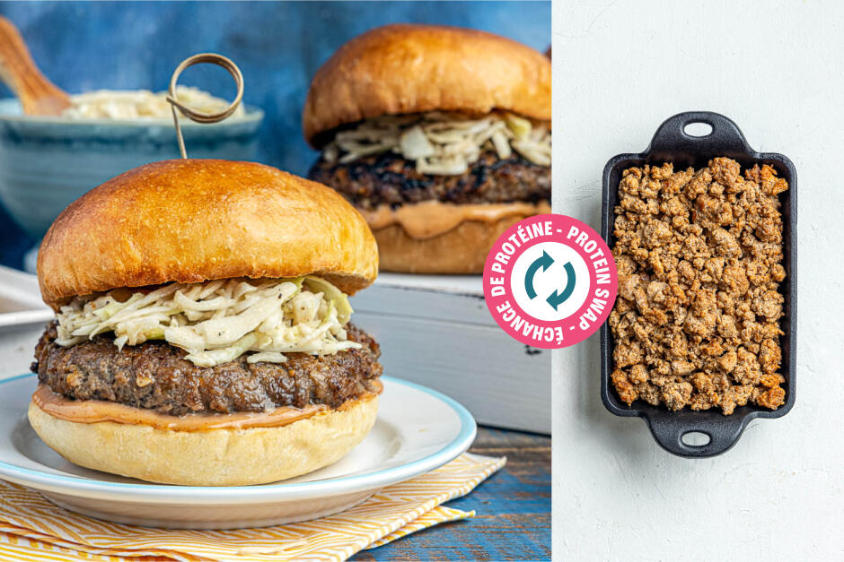 Protein Swap | Apple-BBQ Chorizo Burgers