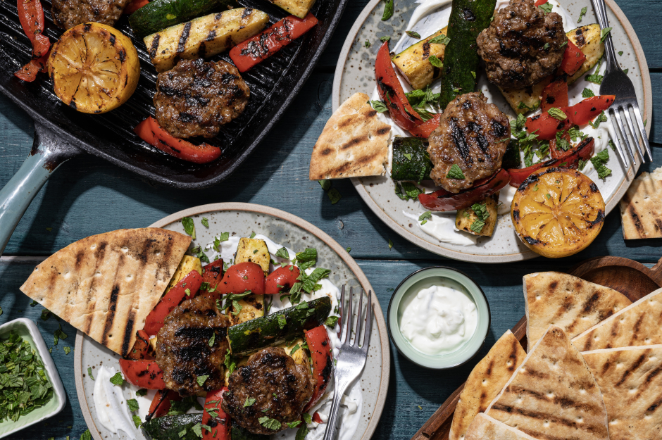 BBQ Pork Kofta & Veggies