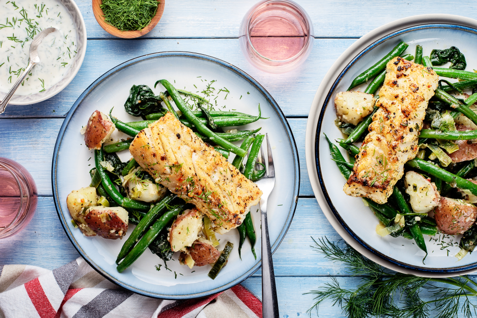 Spiced Cod with Caramelized Leeks
